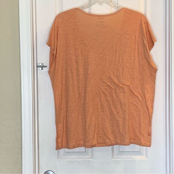 Torrid Relaxed Fit Cotton Modal Slub Dolman Tee Skull Floral Design Size 1X - Picture 9 of 9